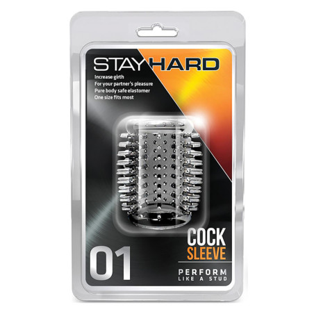 STAY HARD COCK SLEEVE 01 CLEAR