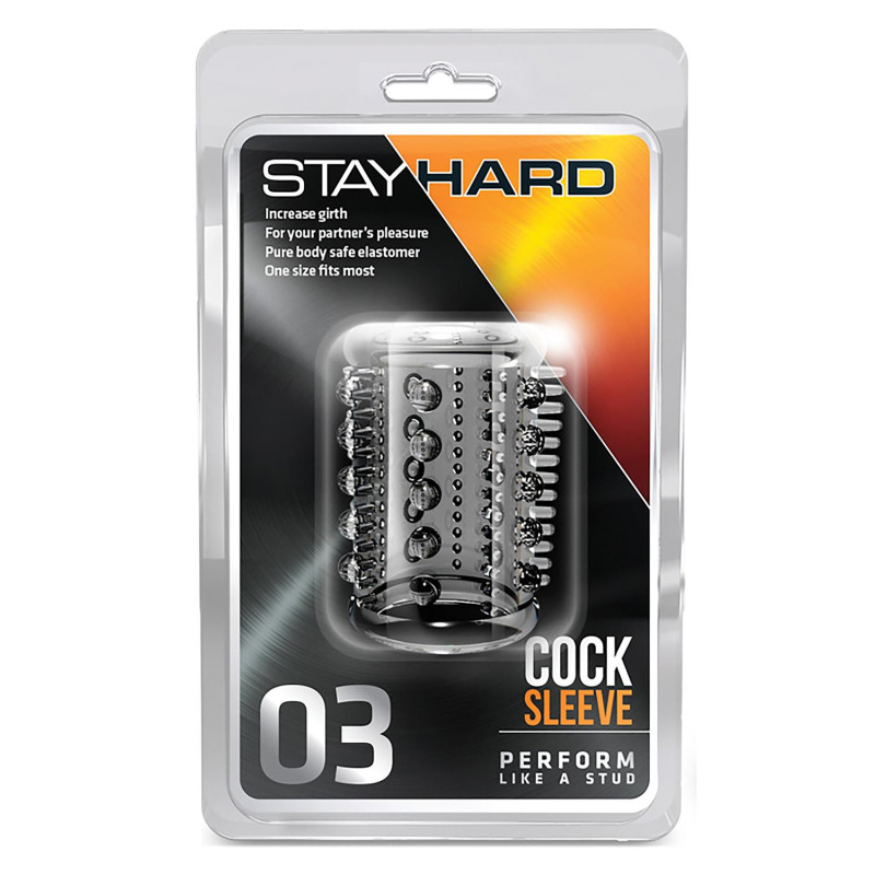 STAY HARD COCK SLEEVE 03 CLEAR