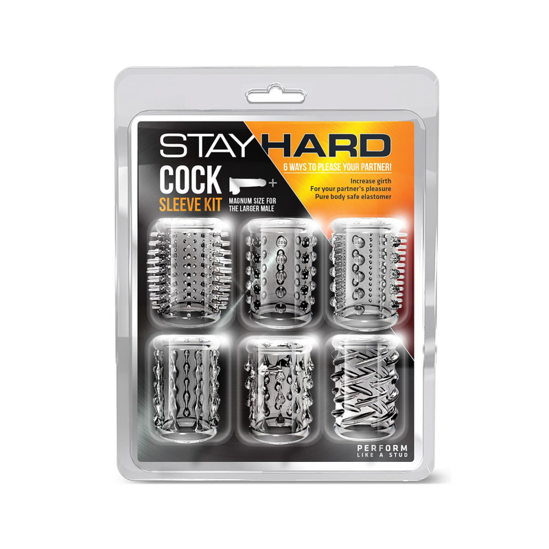 STAY HARD COCK SLEEVE KIT CLEAR