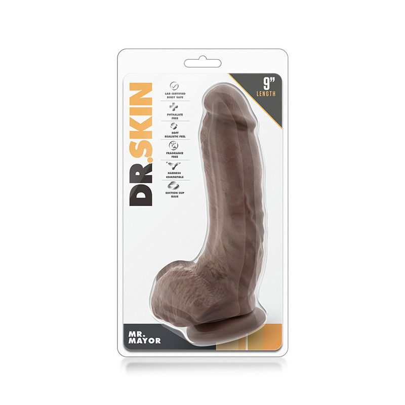 DR. SKIN REALISTIC COCK MR MAYOR 9INCH