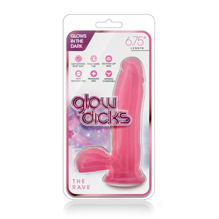 GLOW DICKS THE RAVE PINK