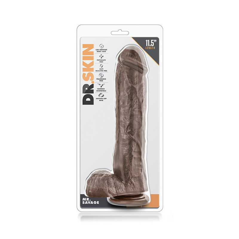 DR. SKIN MR. SAVAGE 11.5INCH DILDO