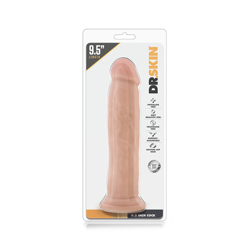 DR. SKIN 9.5INCH COCK VANILLA