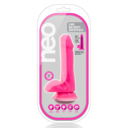 NEO 6INCH DUAL DENSITY COCK NEON PINK