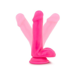 NEO 6INCH DUAL DENSITY COCK NEON PINK