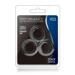 PERFORMANCE VS2 COCK RINGS SMALL BLACK