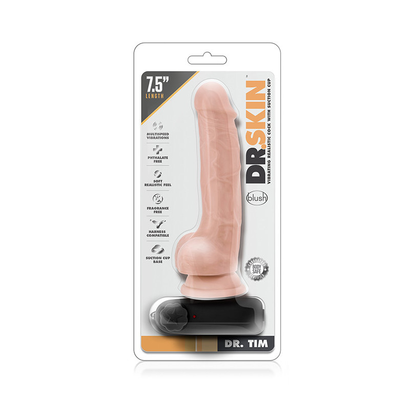 DR. SKIN DR. TIM 7.5INCH VIBRATING COCK