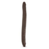 DR. SKIN 16INCH DOUBLE DILDO CHOCOLATE