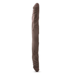 DR SKIN 14INCH DOUBLE DILDO CHOCOLATE