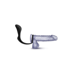 ANAL ADVENTURES PLATINUM COCK RING PLUG BLACK