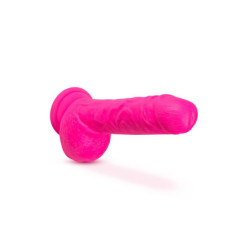 NEO ELITE  9 INCH COCK WITH BALLS NEON PINK