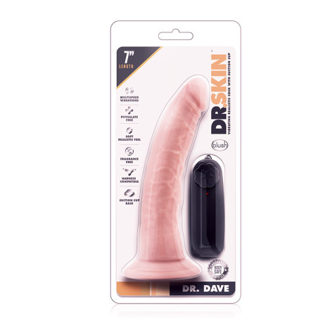 DR. SKIN DR. DAVE 7INCH VIBRATING COCK