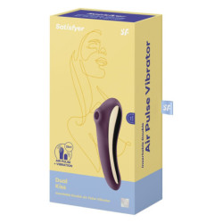 SATISFYER DUAL KISS WINE RED