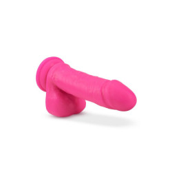 NEO 8 INCH DUAL DENSITY DILDO NEON PINK