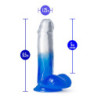 B YOURS STELLA BLUE 6 INCH DILDO BLUE