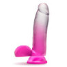 B YOURS SUGAR MAGNOLIA 7 INCH DILDO FUCHSIA