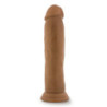 DR. SKIN SILICONE DR. HENRY 9 INCH DILDO WITH SUCTION CUP MOCHA