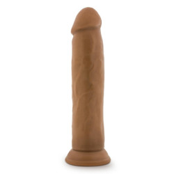 DR. SKIN SILICONE DR. HENRY 9 INCH DILDO WITH SUCTION CUP MOCHA