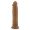 DR. SKIN SILICONE DR. HENRY 9 INCH DILDO WITH SUCTION CUP MOCHA