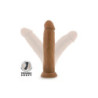 DR. SKIN SILICONE DR. HENRY 9 INCH DILDO WITH SUCTION CUP MOCHA