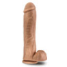 AU NATUREL BIG JOHN 11 INCH DILDO MOCHA