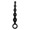 NMC 5.5 INCH RIBBED SILICONE ANAL BEADS BLACK