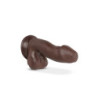 AU NATUREL TROY 6 INCH DILDO CHOCOLATE