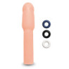 SIZE UP 4 INCH EXTRA REALISTIC PENIS EXTENDER -FLESH