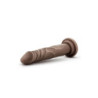 DR. SKIN SILICONE DR. CARTER 7 INCH DONG WITH SUCTION CUP CHOCOLATE