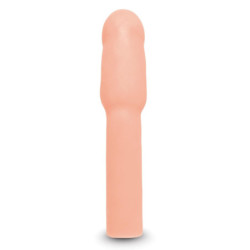 SIZE UP 4 INCH EXTRA REALISTIC PENIS EXTENDER -FLESH