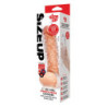 SIZE UP CLEAR VIEW STUDDED PENIS EXTENDER WITH BALL LOOP