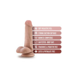 DR. SKIN DR. JEFFREY 6.5 INCH DILDO WITH BALLS BEIGE