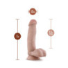 DR. SKIN DR. MARK 7 INCH DILDO WITH BALLS BEIGE