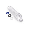 SIZE UP CLEAR VIEW STUDDED PENIS EXTENDER WITH BALL LOOP