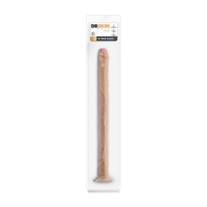 DR. SKIN 19 INCH DILDO BEIGE