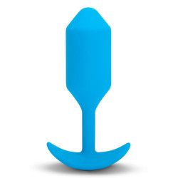 B-VIBE VIBRATING SNUG PLUG 3 BLUE