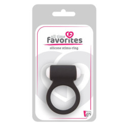 ALL TIME FAVORITES SILICONE STIMU-RING BLACK