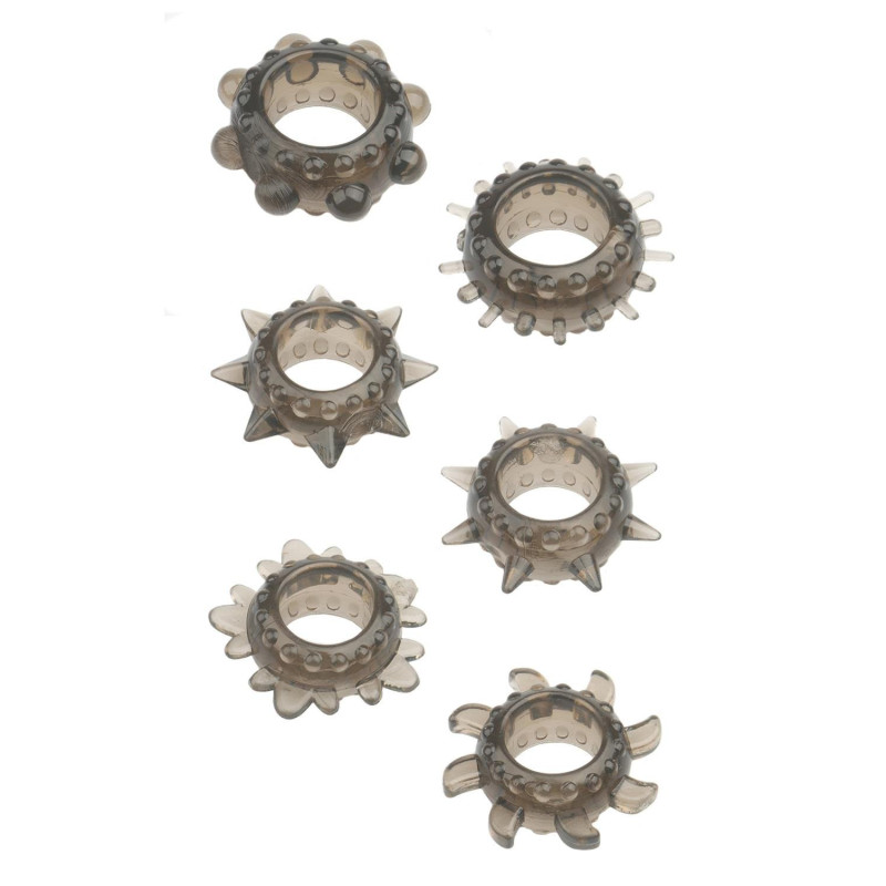 MENZSTUFF 6PC STRETCHEABLE RING SET