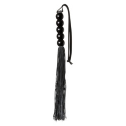 GP SILICONE FLOGGER WHIP BLACK