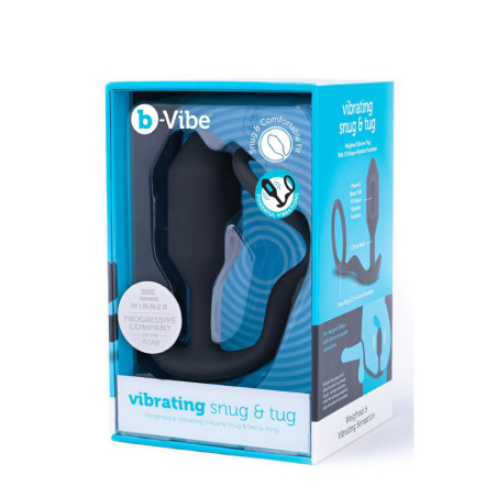 B-VIBE VIBRATING SNUG & TUG M BLACK