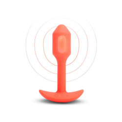 B-VIBE VIBRATING SNUG PLUG 1 ORANGE