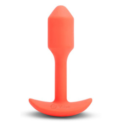 B-VIBE VIBRATING SNUG PLUG 1 ORANGE