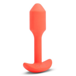 B-VIBE VIBRATING SNUG PLUG 1 ORANGE