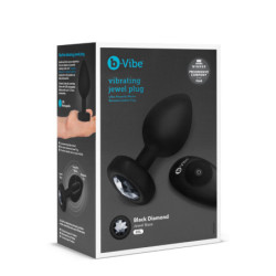 B-VIBE VIBRATING JEWEL PLUG XXL BLACK